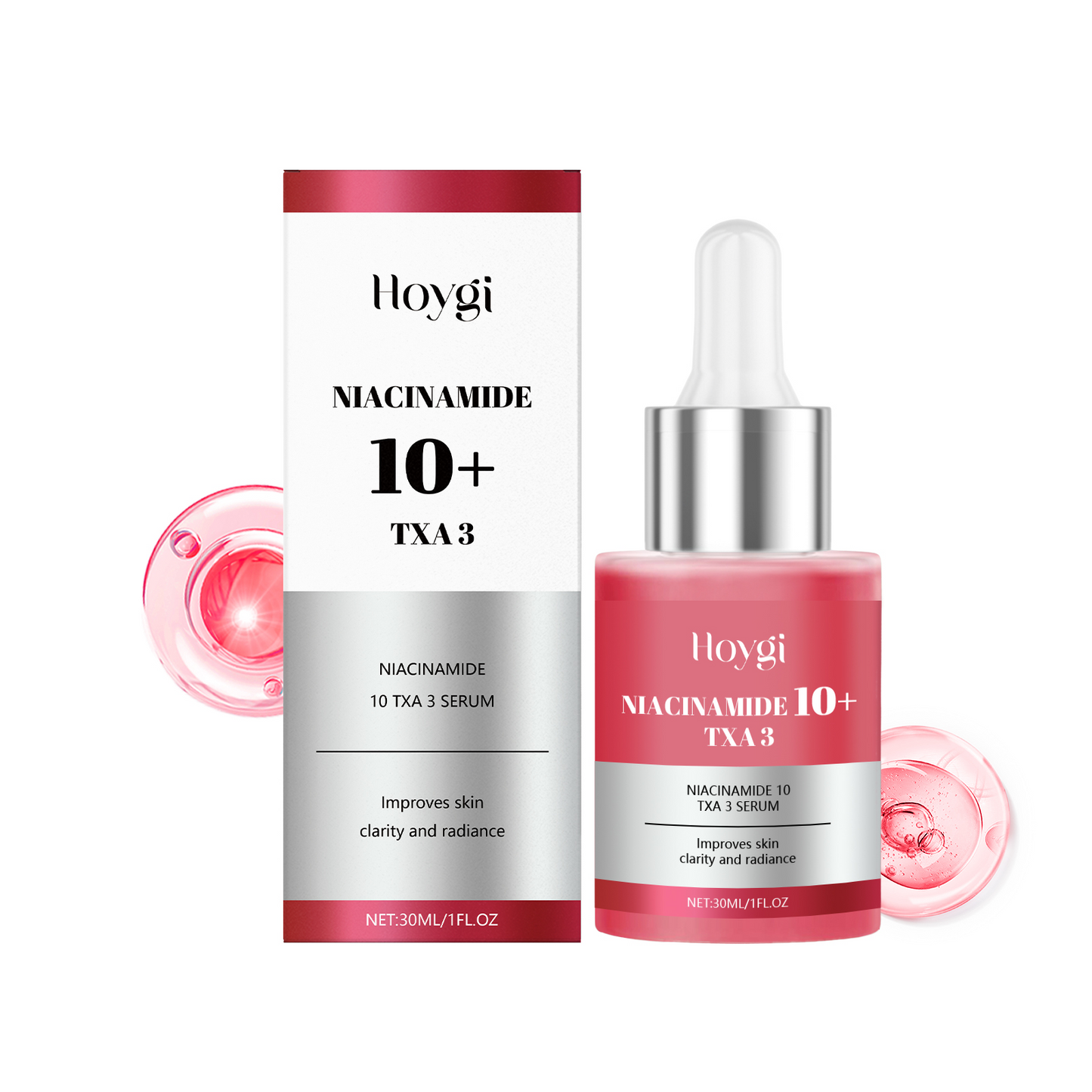 ⚡Crazy-Sale⚡69k-Sold⚡Dark Spot Correcting Serum : 10% Niacinamide + 4% Tranexamic Acid 1.01 fl.oz. (30ml) | Niacinamide Serum, PM Skincare product, Hyperpigmentation, Brightening-A11