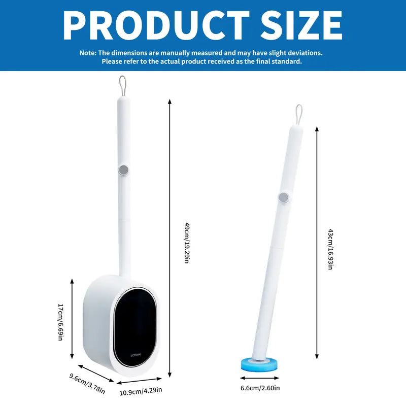 🏆Flash Sale⚡ 50K+ SOLD!💥🏆SOPAMI Toilet Scrubber Kit with Self-Cleaning Disposable Pads -A11