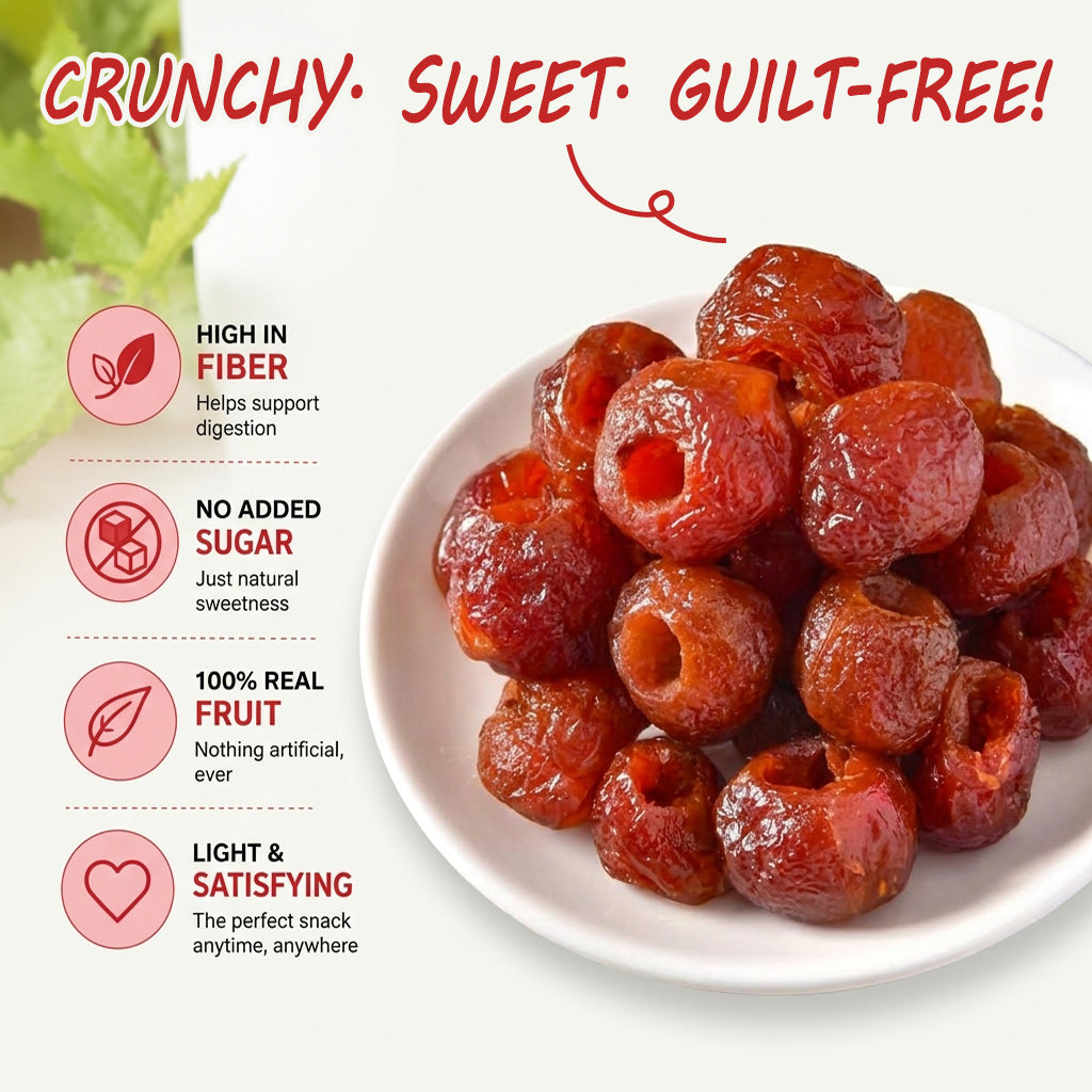 🐡Say goodbye to high-calorie guilt! 🥥🥥 Satisfy your cravings with our hollow dried hawthorn berries-K3