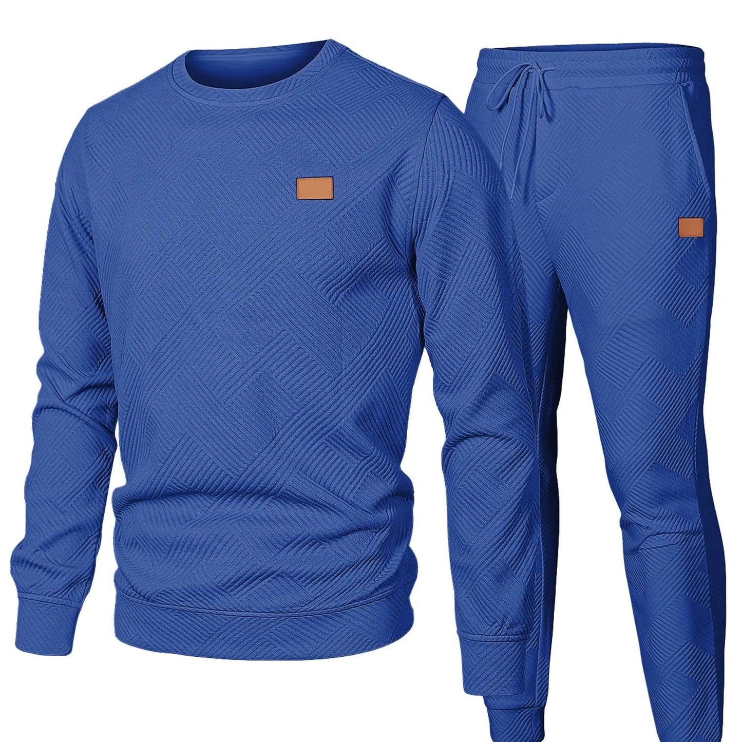🏆Flash Sale⚡ Newly Upgraded! 🏆Men's 2 Piece Sweatsuits Outfits Casual Crewneck-ZDQ8