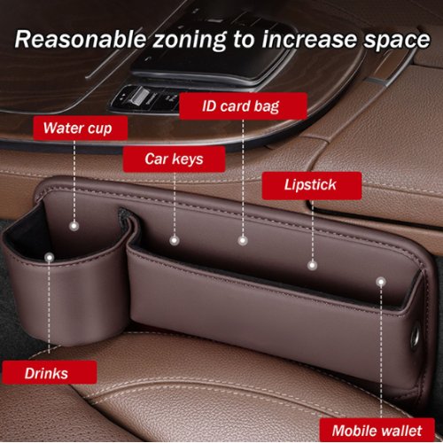 đ„HOT SALE 50% OFF đCar leather cup holder gap bag-W18