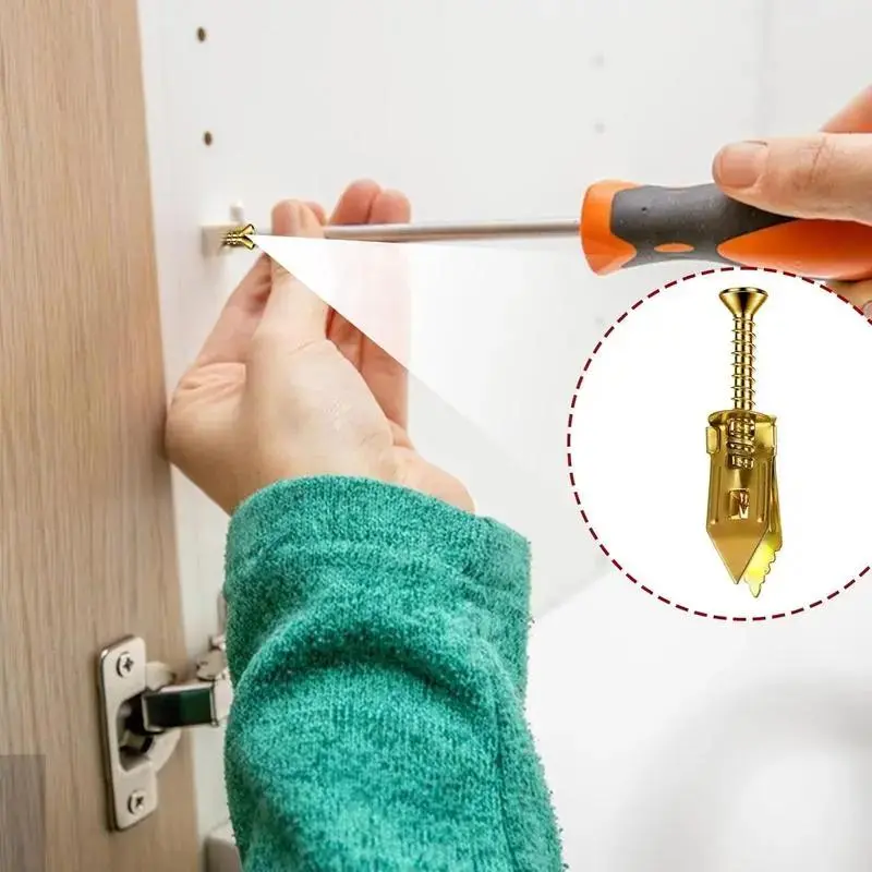 🏆Flash Sale⚡ 50K+ SOLD! 🏆Self-Drilling Drywall Anchors Kit No Drill Needed Easy Hang for Home-#YUN7