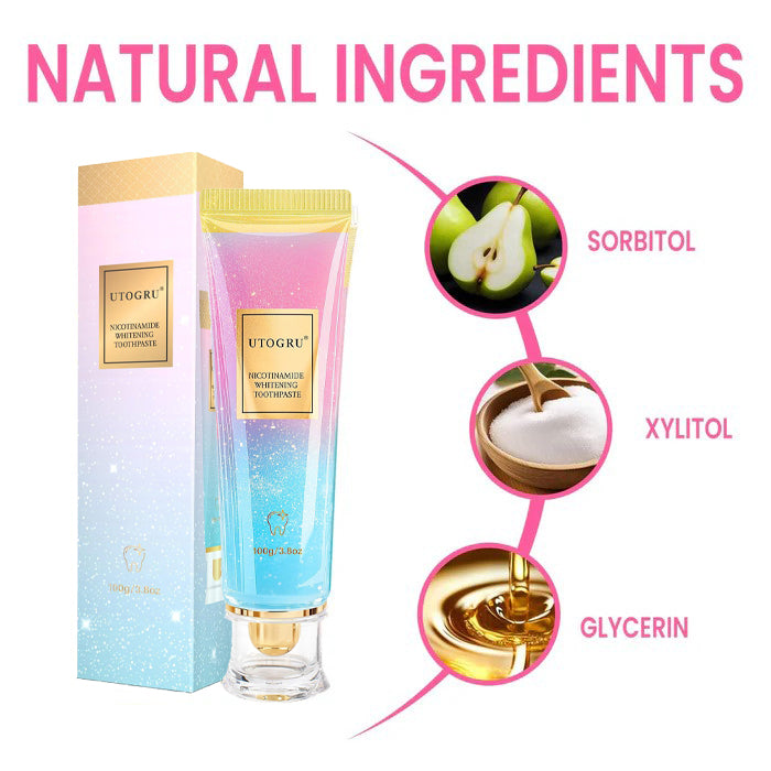 SimpleSigil™Triple Fluoride-Free Whitening Niacinamide Toothpaste-W18