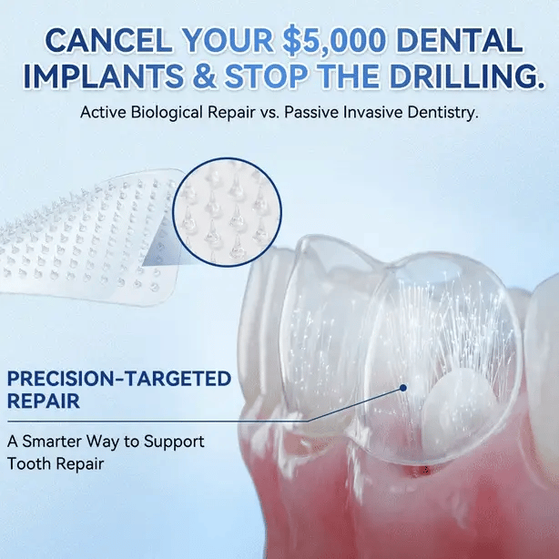 ⚡Crazy-Sale⚡69k-Sold⚡Fast‑Dissolving Tooth & Gum Repair Oral Strips-A11