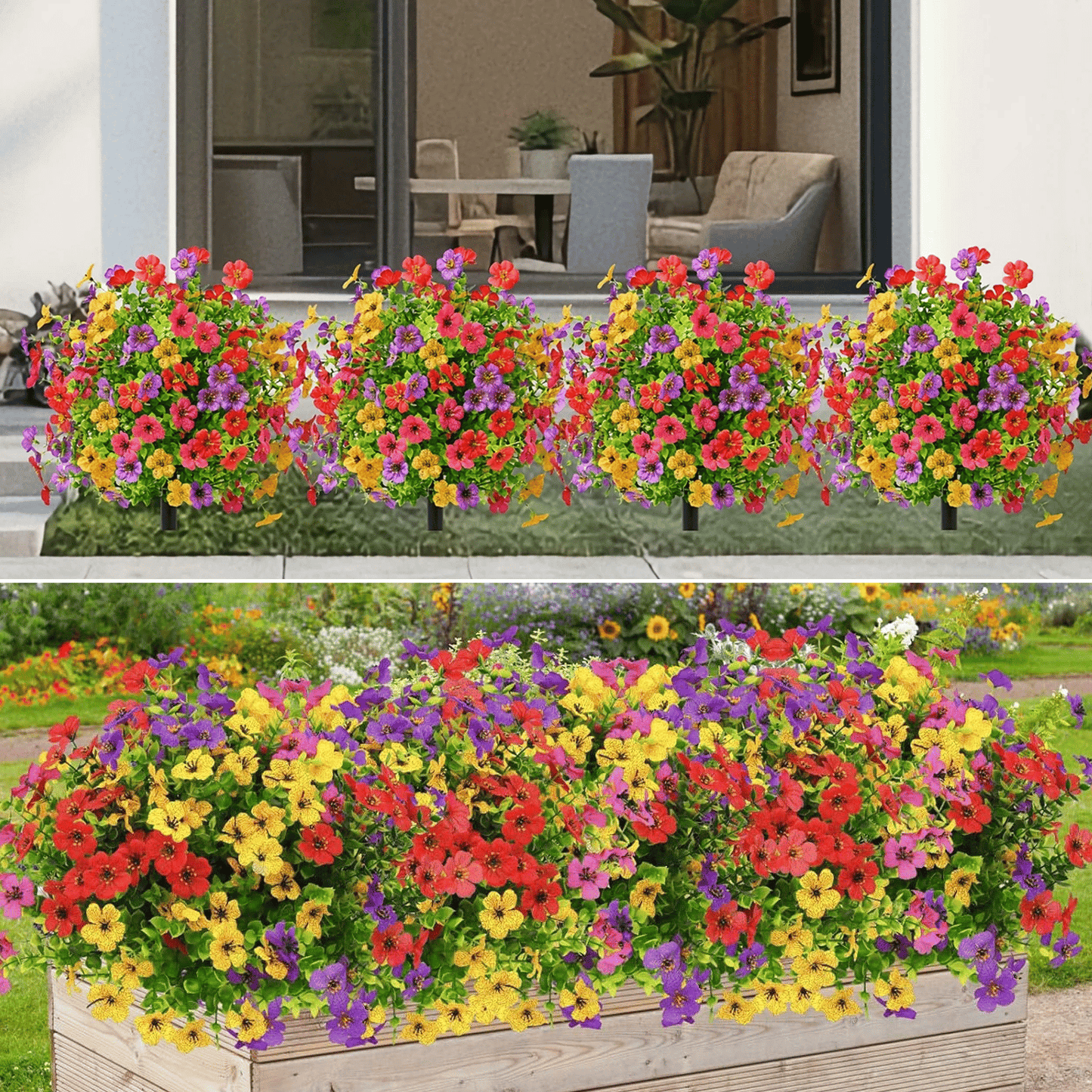 Last Day Promotion! 🔥Outdoor/Indoor UV Resistant & Waterproof Artificial Flower Decor ✅-102