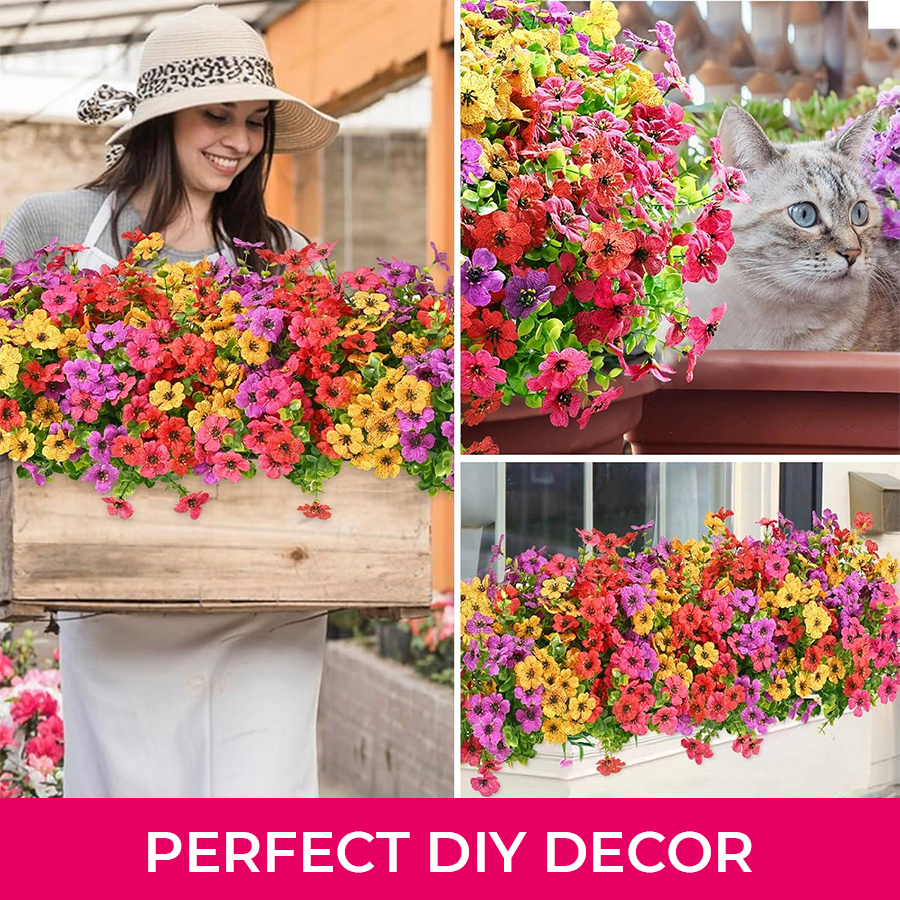 🔥Last Day 50% OFF🔥Realistic UV-Resistant Outdoor Flowers – Zero Maintenance -ZDQ8