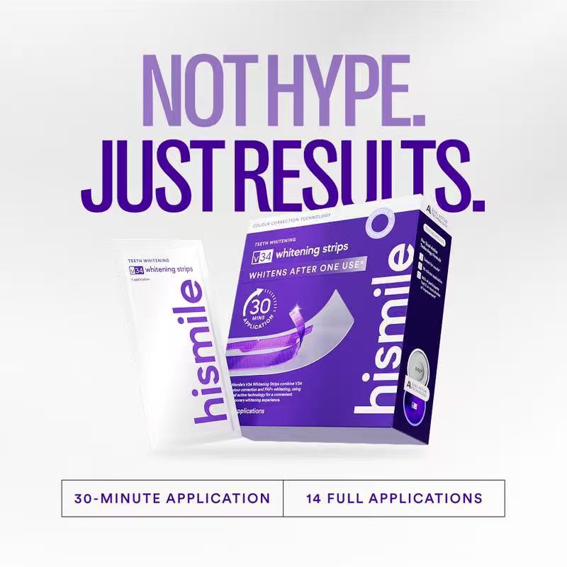 🏆Flash Sale⚡ 40K+ SOLD! 🏆- Purple Teeth Whitening Strips With Free Cheek Retractor - YTY5