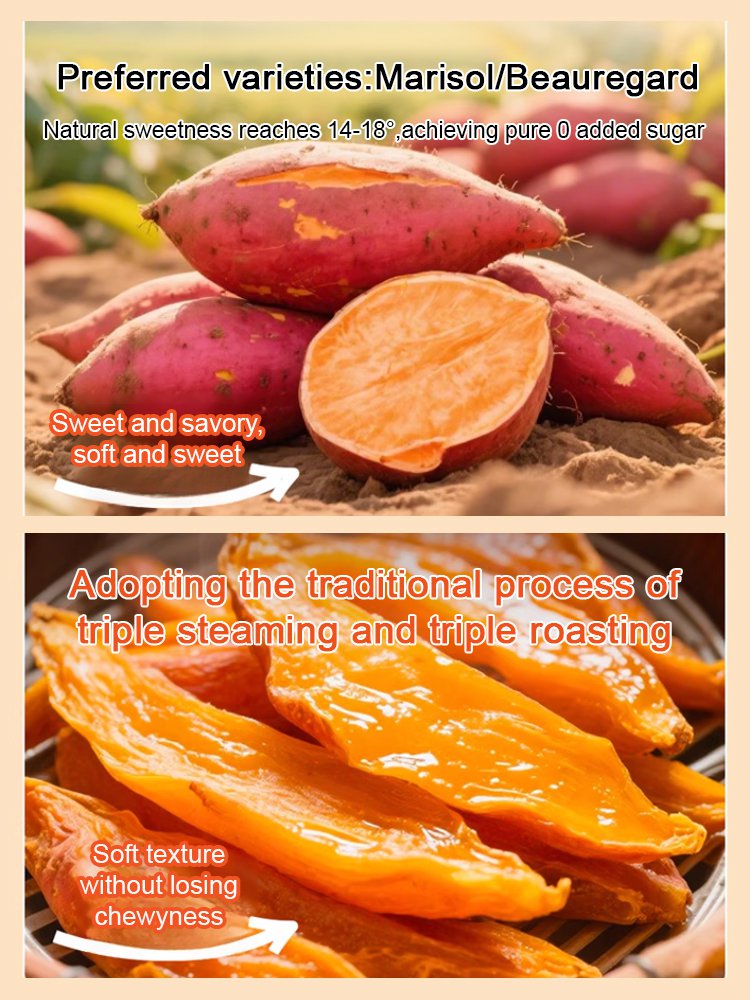 🥜🍠Say goodbye to high-calorie guilt! 🍯Satisfy your cravings with our sweet Dried Sweet Potato slices-K3