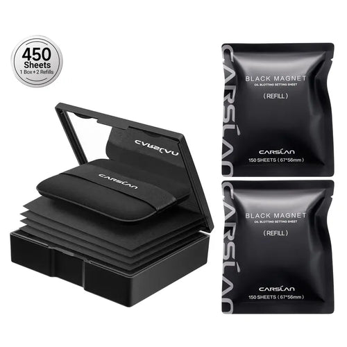 🏆Flash Sale⚡ 50K+ SOLD!💥CARSLAN Black Magnet Oil Blotting Setting Sheet 🏆-A11