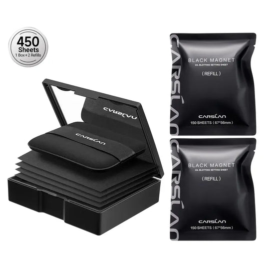 🏆Flash Sale⚡ 50K+ SOLD!💥CARSLAN Black Magnet Oil Blotting Setting Sheet 🏆-A11