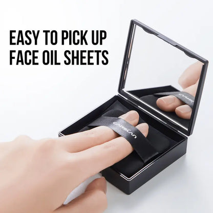 🏆Flash Sale⚡ 50K+ SOLD!💥CARSLAN Black Magnet Oil Blotting Setting Sheet 🏆-A11
