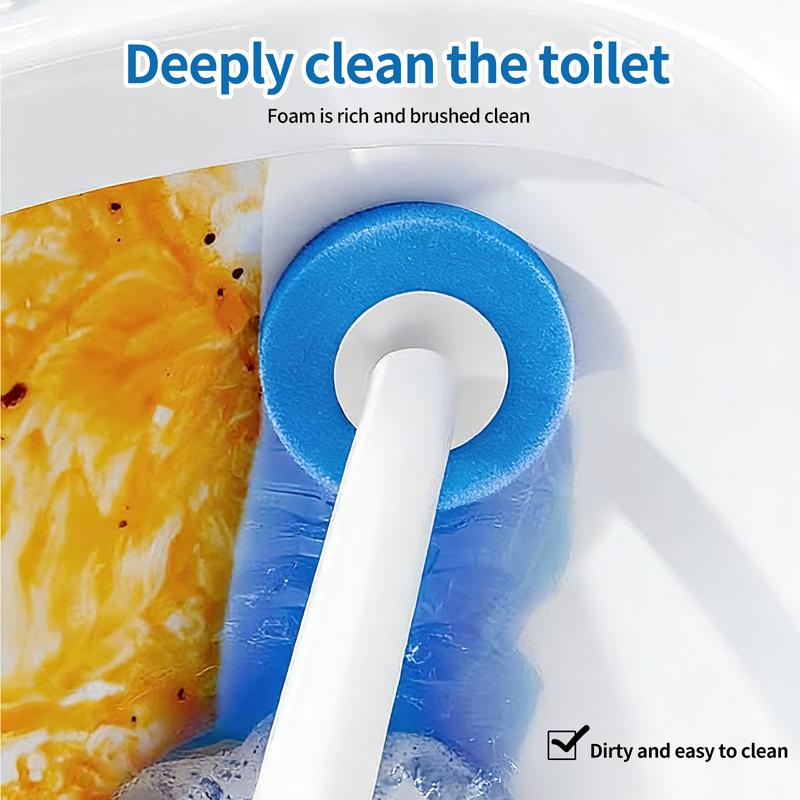 🎊BIG DEAL 50% OFF🎉Toilet Scrubber Kit with Self-Cleaning Disposable Pads – No Pre-Rinse, No Mess, No Odor-ABB8