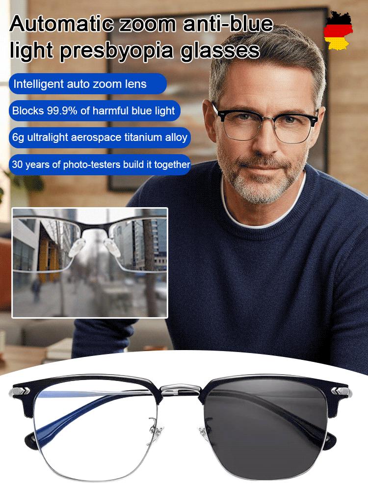 🌎Ends Today: 70% OFF!🔥👓Ultra Light Anti Blue Presbyopic Glasses✨-102