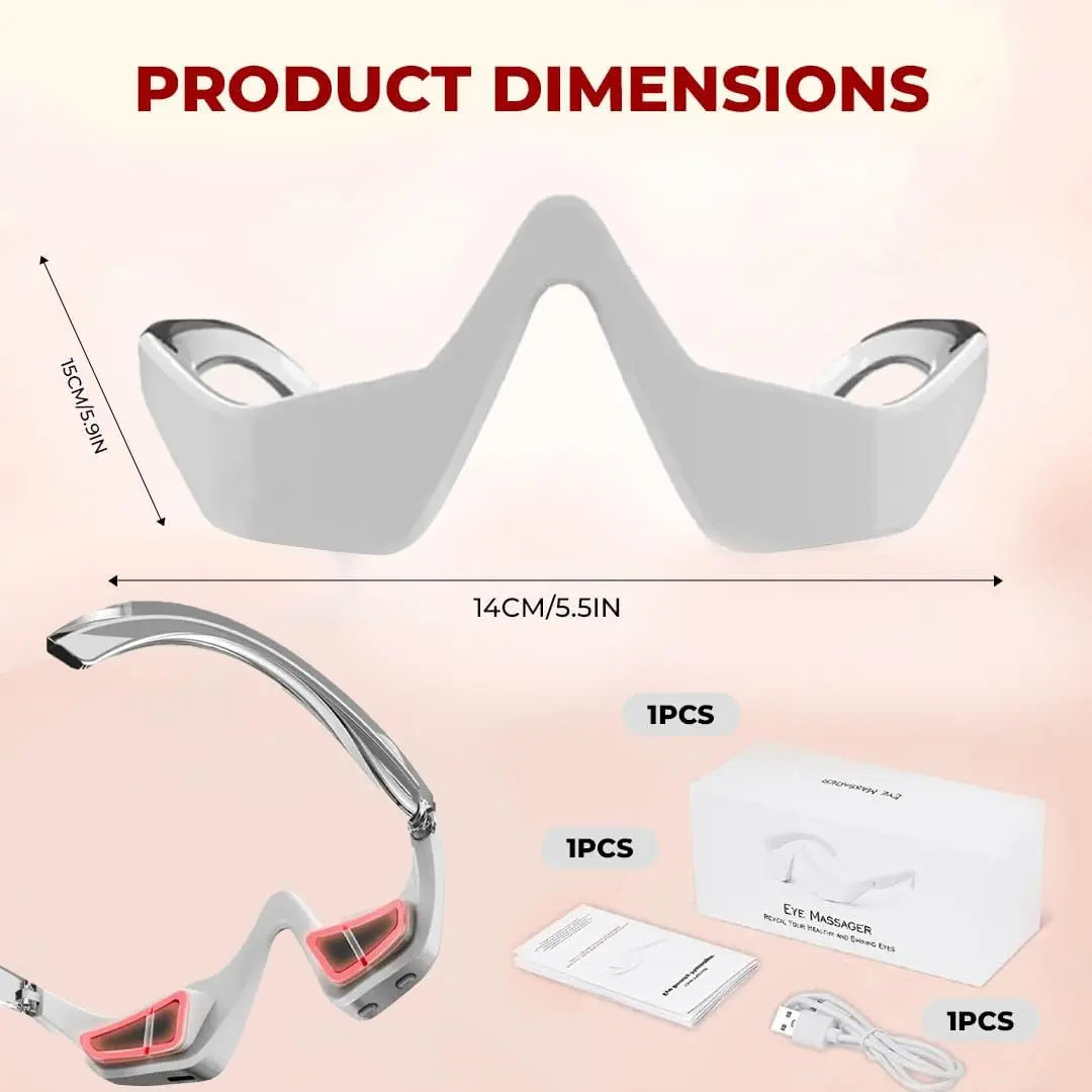 ⏰️Flash Sale⏰️Limited-Time Offer⏰️Under Eyes Red Light Therapy Eyelift Massager Glasses-886