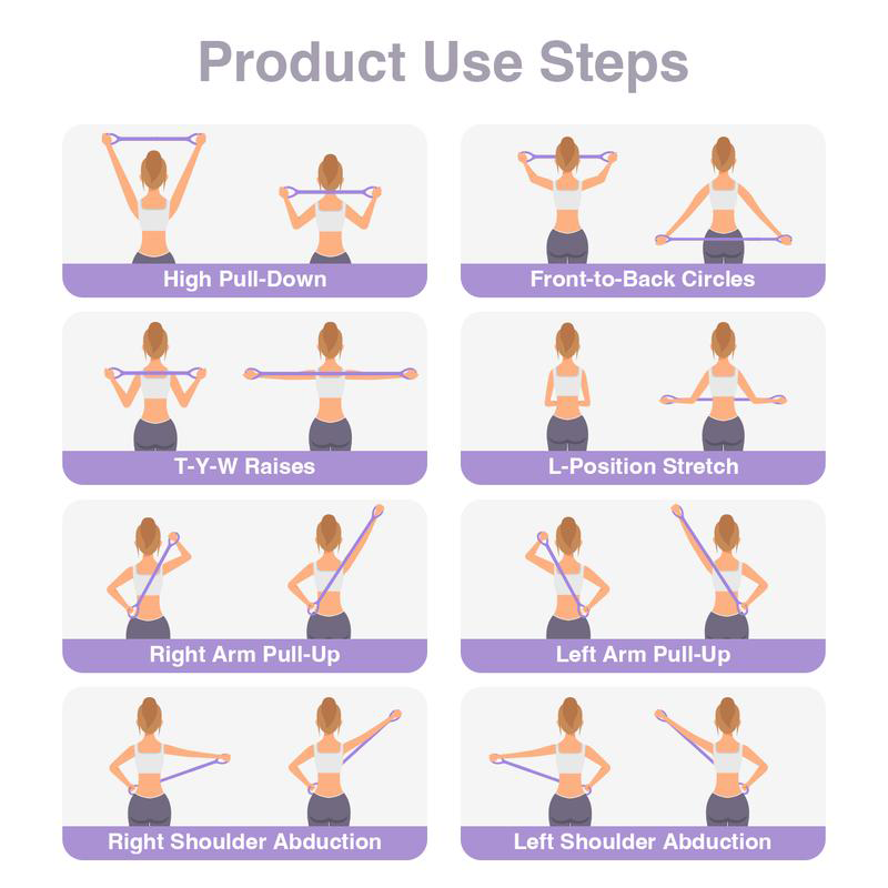 Figure 8 Resistance Bands – Silicone Exercise Bands for Women-886