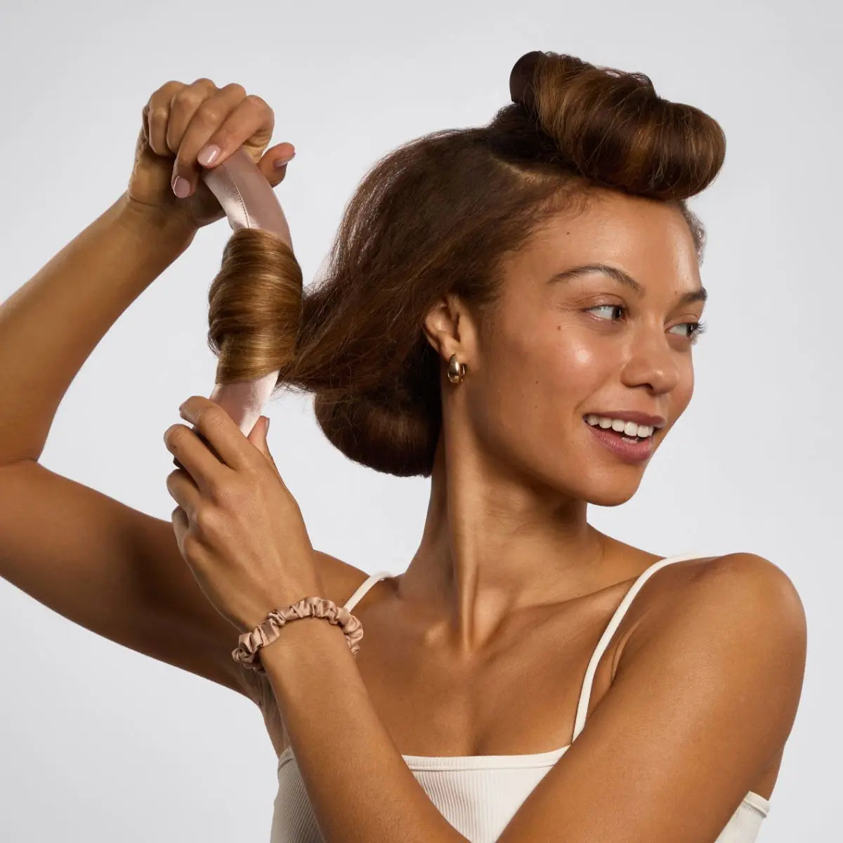🏆Flash Sale⚡ 50K+ SOLD! 🏆Satin Heatless Curling Rod - Jumbo Flexi Rod, Heatless Hair Curler for Overnight, Soft Hair Curlers, Heatless Curlers for Women-#YUN7