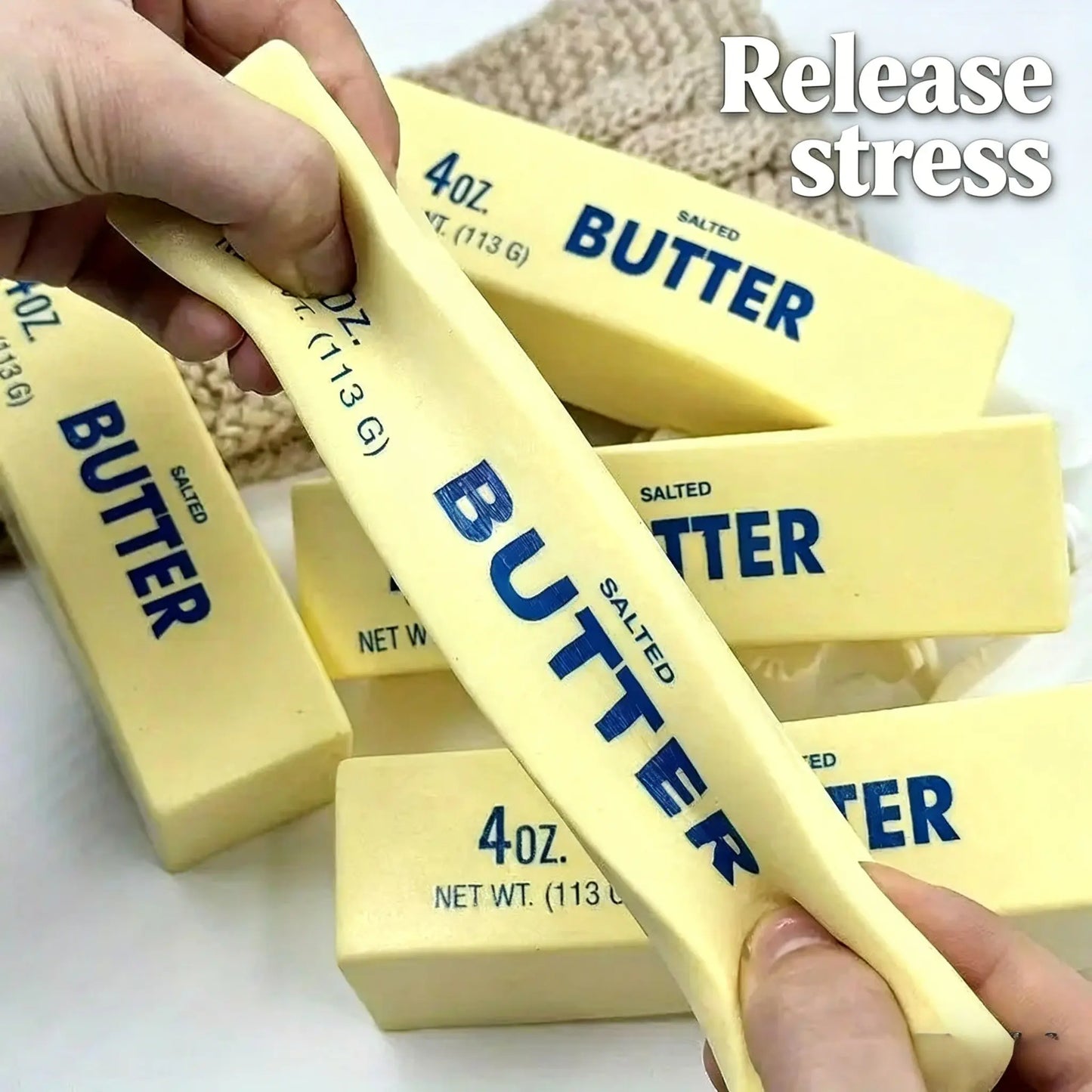 🏆Flash Sale⚡ 45K+ SOLD! 🏆-Super Soft Squishy Butter Stick Stress Toy Slow Rising Sensory Fidget for Teens Non Toxic Party Favors Christmas Birthday Gifts-HZ