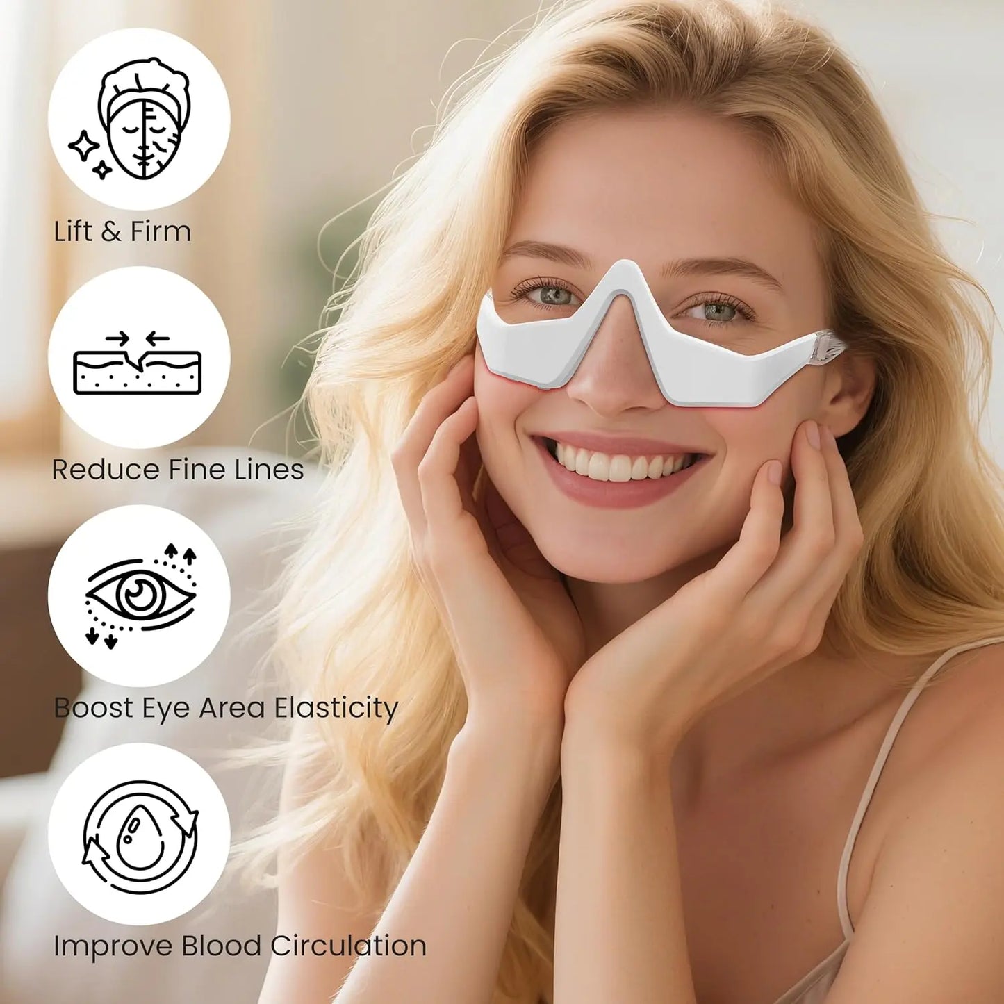 ⏰️Flash Sale⏰️Limited-Time Offer⏰️Under Eyes Red Light Therapy Eyelift Massager Glasses-886
