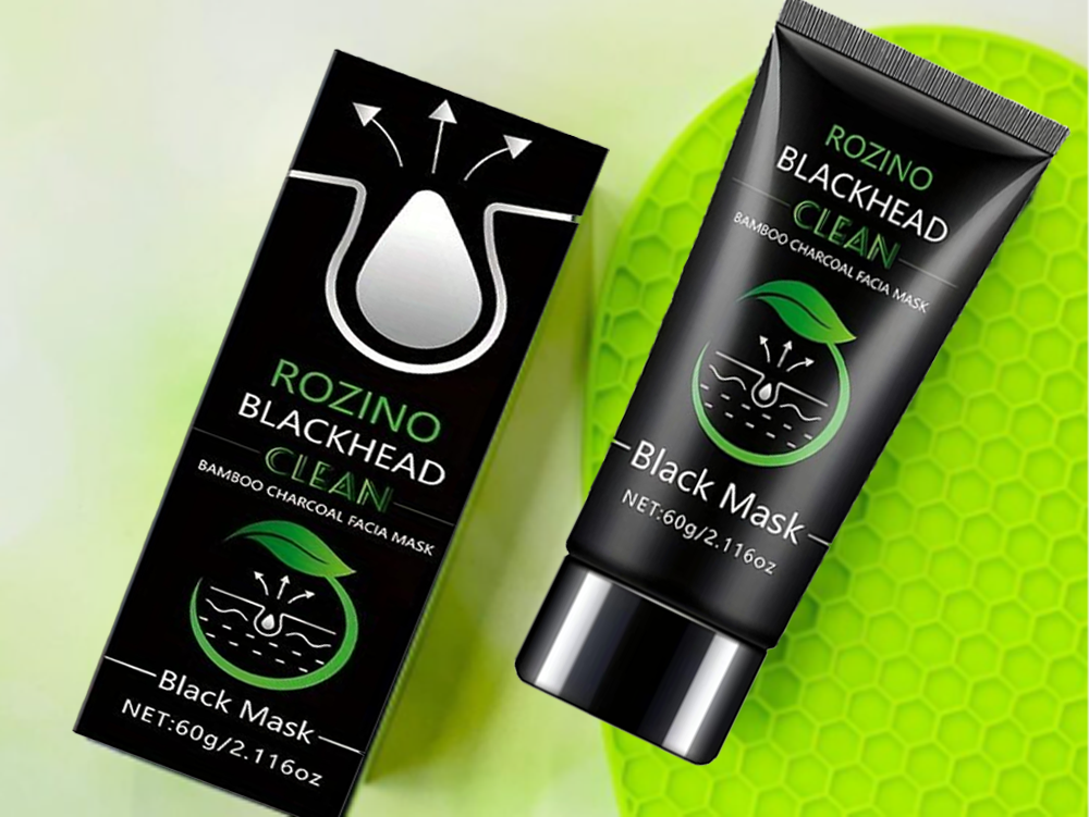🏆Flash-Sale⏰180K+ SOLD! 💥Rozino Bamboo Charcoal Blackhead Peel-Off Mask with Glycerin & Witch Hazel Extract for Deep Cleansing Pore Shrinking Gentle Moisturizing-#YEP8