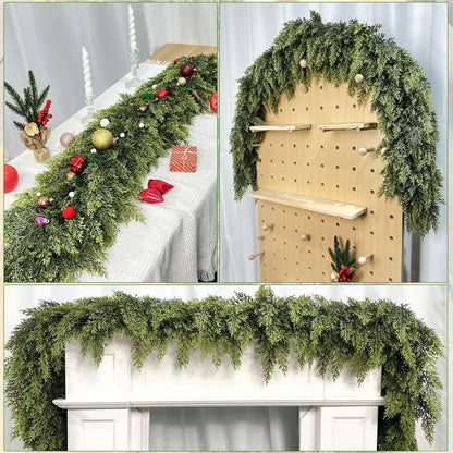 🏆Flash Sale⚡ 50K+ SOLD! Almost Gone-💥🏆Real Touch Winter Cedar Garland-W18
