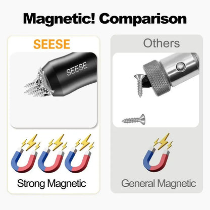【MothersDayGift】Strong Magnetic Screw Ring: 1/4 Inch/ 6.35 mm Universal Magnetic Screw Holder - Removable Magnetic Screwdriver Drill Bit Holder for Hex Screwdriver and Power Bits-A11