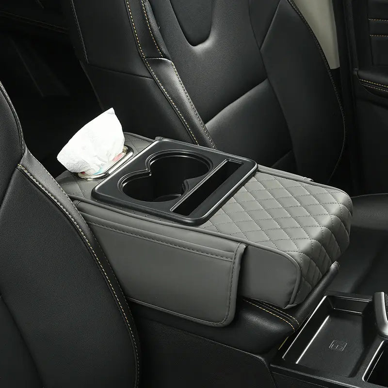 🏆Flash Sale⚡ 50K+ SOLD! 🏆Multifunctional Car Armrest Organizer – 4-in-1 Pad, Storage Bag & Console Tray-#YUN7