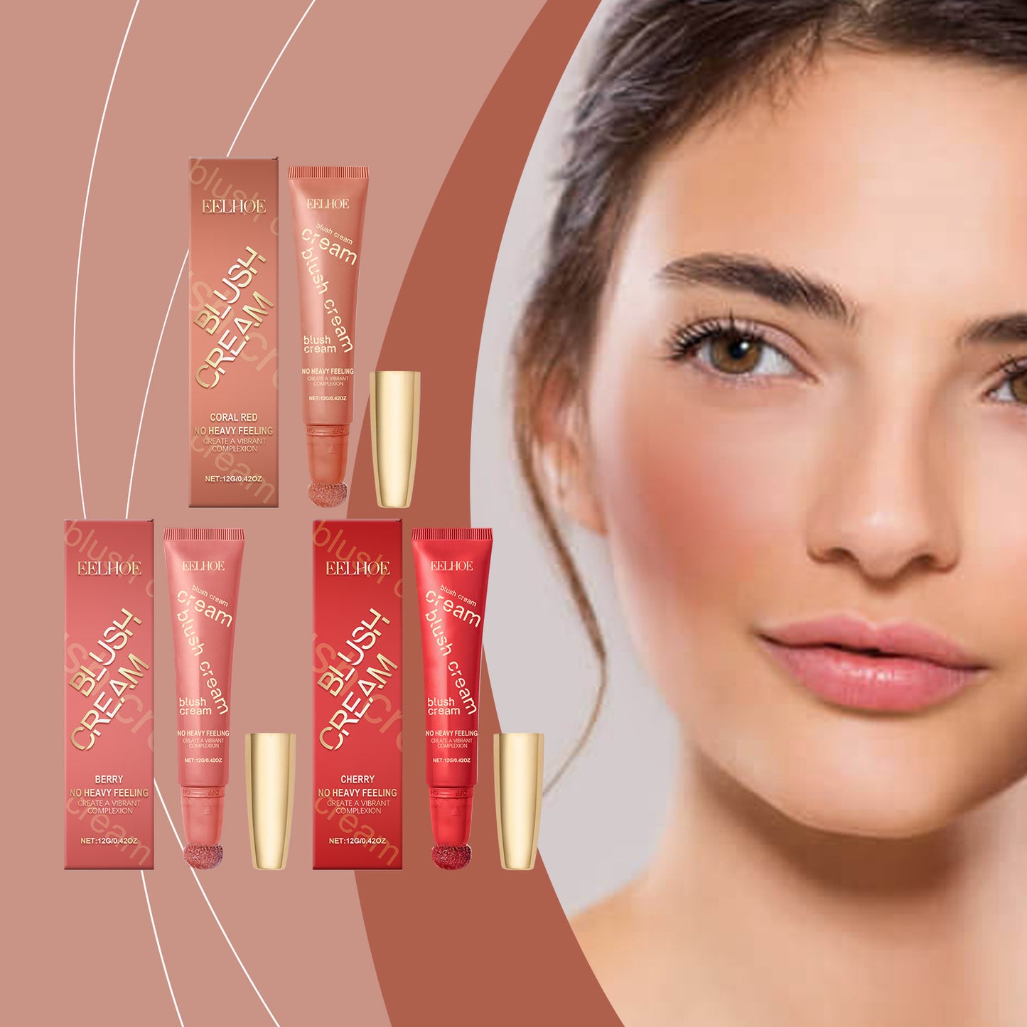 🏆Flash Sale⚡ 50K+ SOLD! 🏆Radiant Blush Cream – Natural Flush, Lightweight & Long-Wear Formula-#YUN7