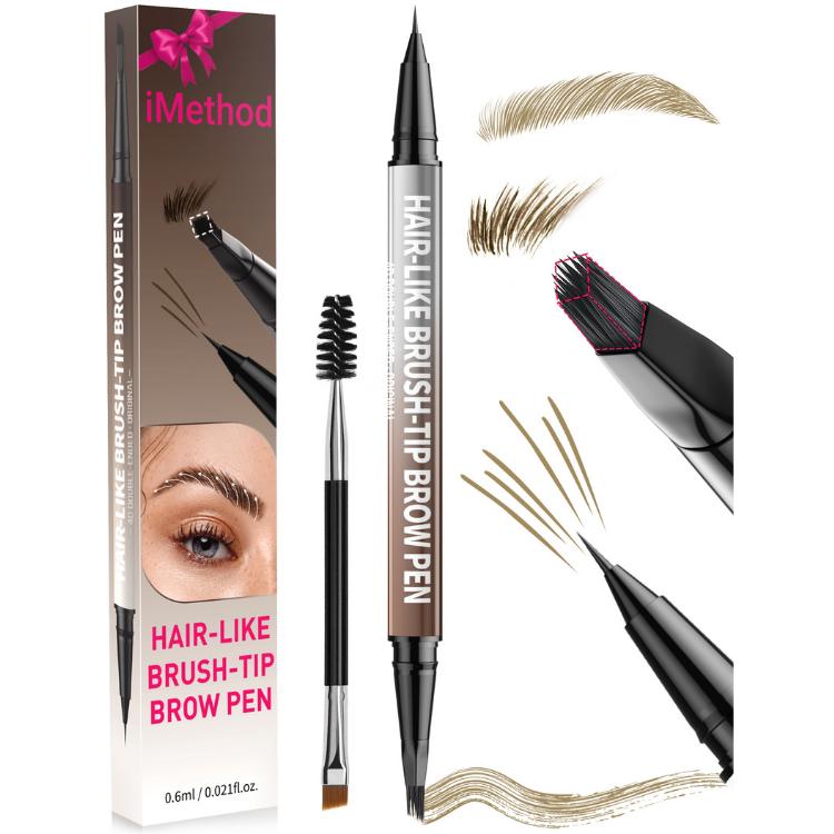⚡Flash-Sale⚡100k-sold⚡Dual-Ended Eyeliner🎉2-in-1 Eyebrow Pencil with Waterproof Microblading-A01