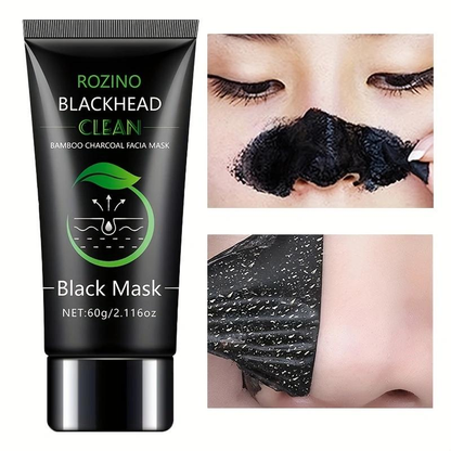 🏆Flash-Sale⏰180K+ SOLD! 💥Rozino Bamboo Charcoal Blackhead Peel-Off Mask with Glycerin & Witch Hazel Extract for Deep Cleansing Pore Shrinking Gentle Moisturizing-#YEP8