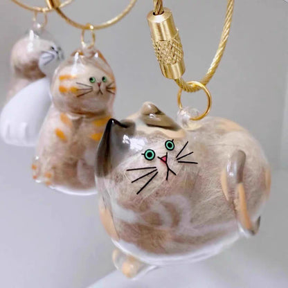 🏆Flash Sale⚡ 50K+ SOLD! 🏆Cat Fur Collection Capsule Collector Keychain Which Canbe Used as a Keychain or a Pendant and Carriedaround with You-#YUN7