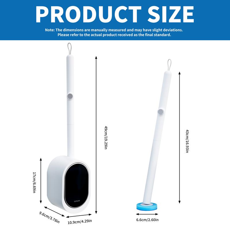 🎊BIG DEAL 50% OFF🎉Toilet Scrubber Kit with Self-Cleaning Disposable Pads – No Pre-Rinse, No Mess, No Odor-ABB8