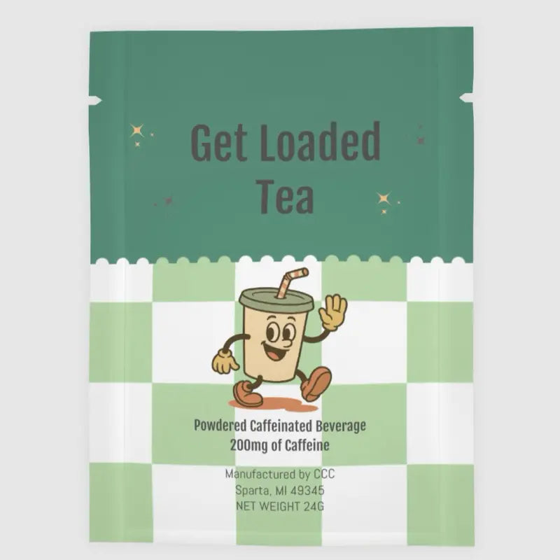 Loaded Tea – Single Packet | 32oz Caffeinated Flavored Hydration Powder Beverage Mix | Made in USA | Easy to Mix