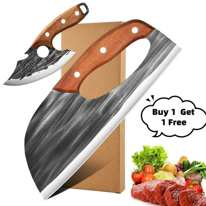 🏆[Buy 1 Get 1 Free] For Only Today 2pcs kitchen knives, super sharp kitchen knives, meat cutters, kitchen knives and slicing knives Combination knife Block household knife chef knifes meat cleaver knife knives Kitchenware -A01