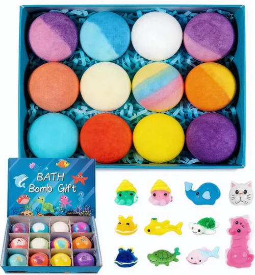 ⚡Flash-Sale⚡100k-sold⚡🛁Bath Bombs for Kids with Surprise Inside🥚✨-A01