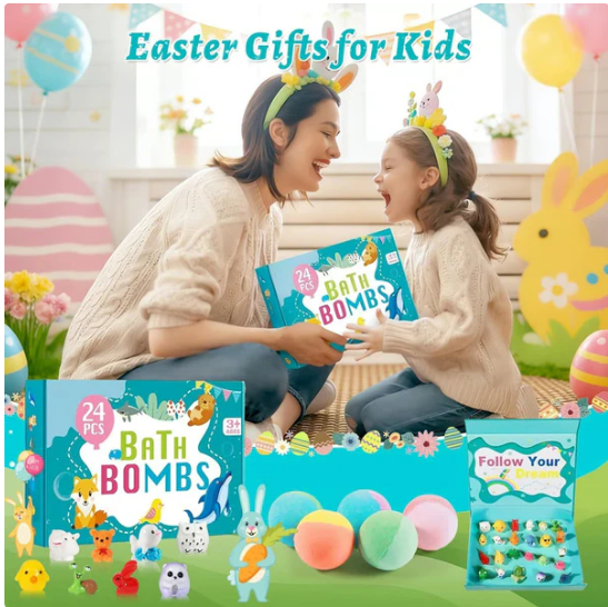 ⚡Flash-Sale⚡100k-sold⚡🛁Bath Bombs for Kids with Surprise Inside🥚✨-A01