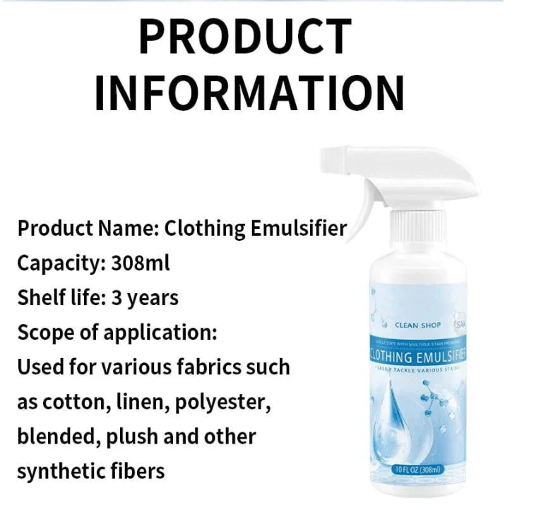 💧Clothing emulsifier, ✨Non-lonicLaundry Pre-Treatment - YourGo-To Laundry Cleaner-102