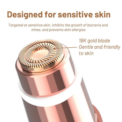 ⚡Crazy-Sale⚡Limited-Time Offer💟2-in-1 Rose Gold Eyebrow & Facial Hair Remover Painless🏆USB Rechargeable-102