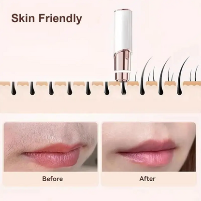 ⚡Crazy-Sale⚡Limited-Time Offer💟2-in-1 Rose Gold Eyebrow & Facial Hair Remover Painless🏆USB Rechargeable-102