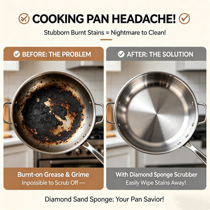 🧽🔥2026 HOT SALE🍳Emery Sponge Scrubber – Removes burnt grease & rust instantly-A01