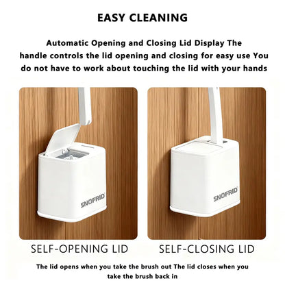 ⚡Crazy-Sale⚡60k-Sold⚡Snofrid Disposable Toilet Brush, Toilet Bowl Wand Holder-A01