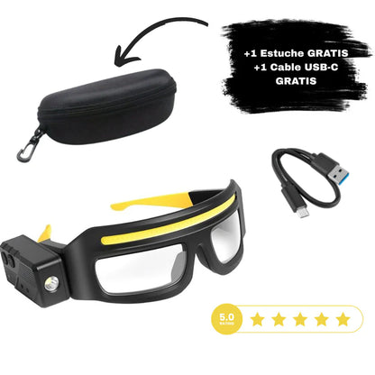 🚨 Ultimate Hands-Free LED Headlamp Glasses: ✨Your All-in-One Night Vision Solution for Every Adventure & Task-102