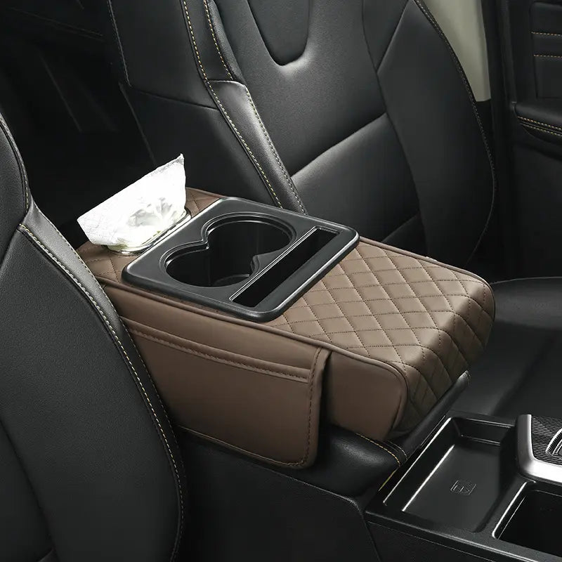 🏆Flash Sale⚡ 50K+ SOLD! 🏆Multifunctional Car Armrest Organizer – 4-in-1 Pad, Storage Bag & Console Tray-#YUN7