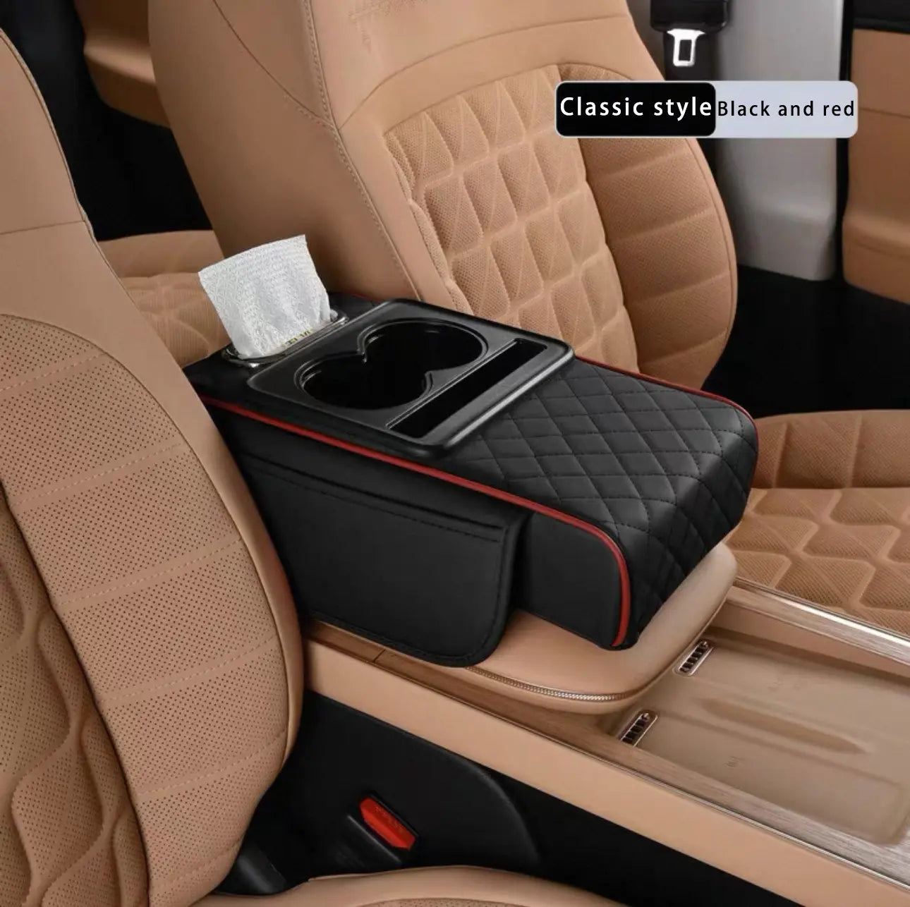 🏆Flash Sale⚡ 50K+ SOLD! 🏆Multifunctional Car Armrest Organizer – 4-in-1 Pad, Storage Bag & Console Tray-#YUN7