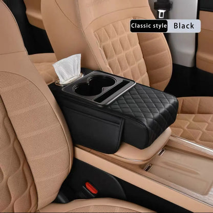 🏆Flash Sale⚡ 50K+ SOLD! 🏆Multifunctional Car Armrest Organizer – 4-in-1 Pad, Storage Bag & Console Tray-#YUN7