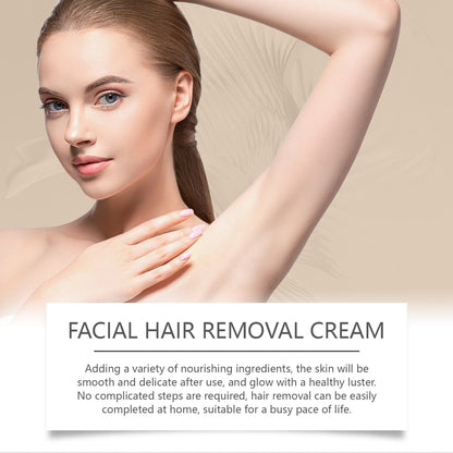 🏆Flash Sale⚡ 50K+ SOLD! 🏆Coconut Oil Facial Hair Removal Cream - Gentle Lip Hair Removal-#YUN7
