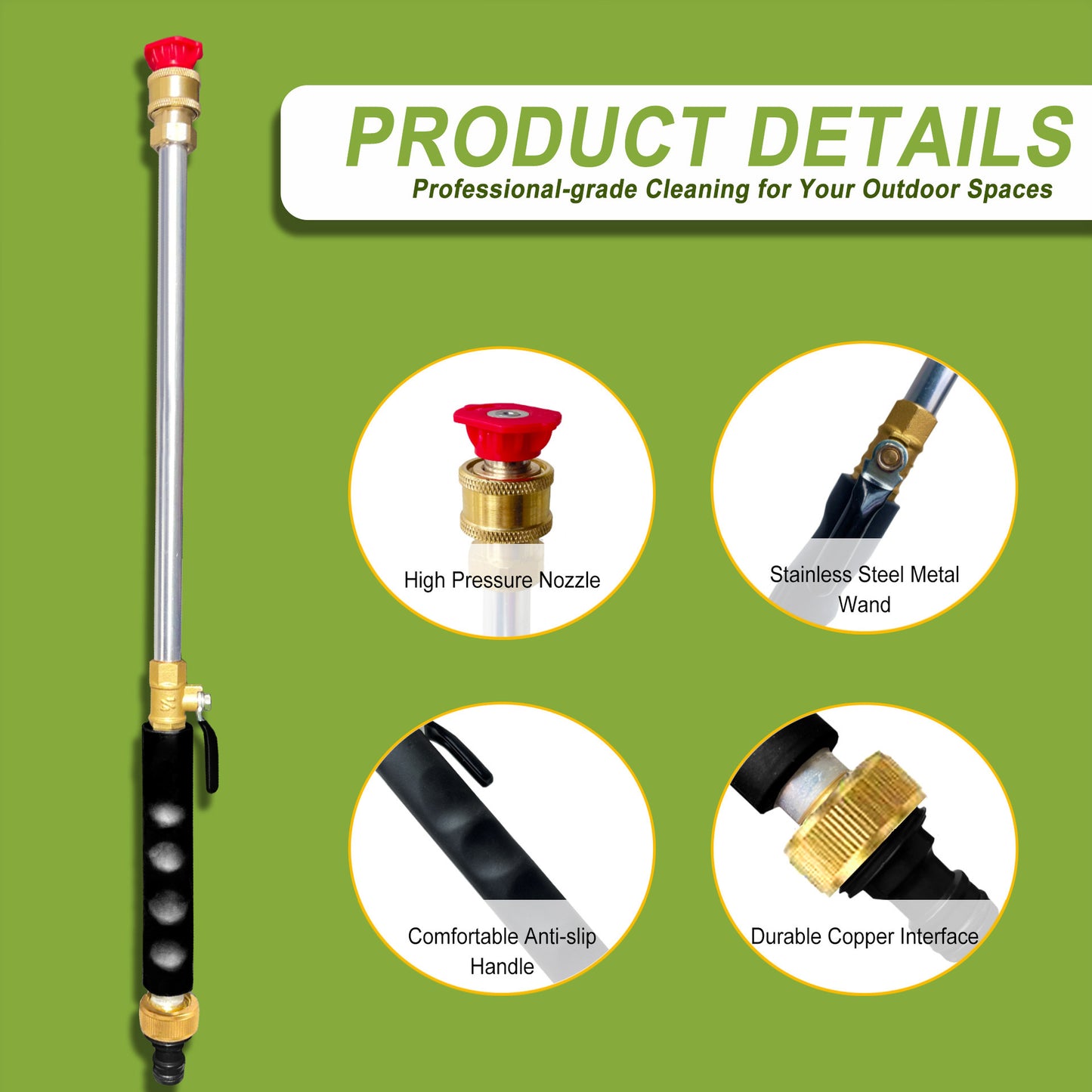 ⚡Crazy-Sale⚡60k-Sold⚡Jet Nozzle Power Washer for Garden Hose-YTY5