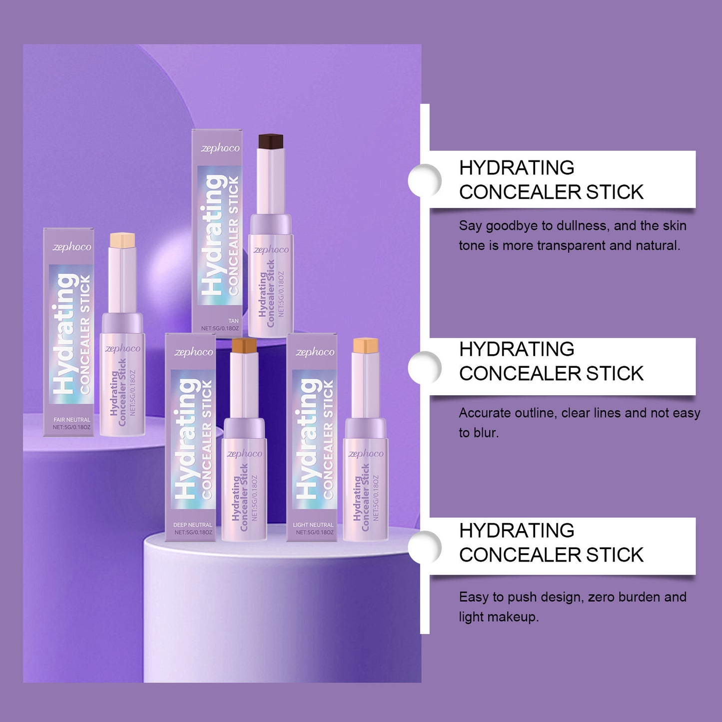 🏆Flash Sale⚡ 50K+ SOLD! 🏆Big Stick Energy duo – shape tape concealer stick-#YUN7