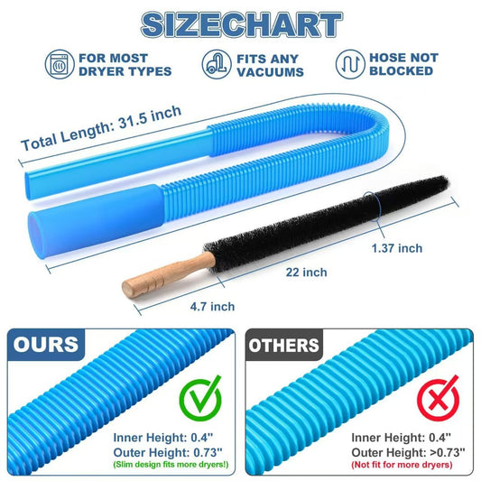 ⏰180K+ SOLD! 💥Hose Attachment with Stretch Universal Connector Quick Lint Remover for Deep Cleaning Machine-#YEP8