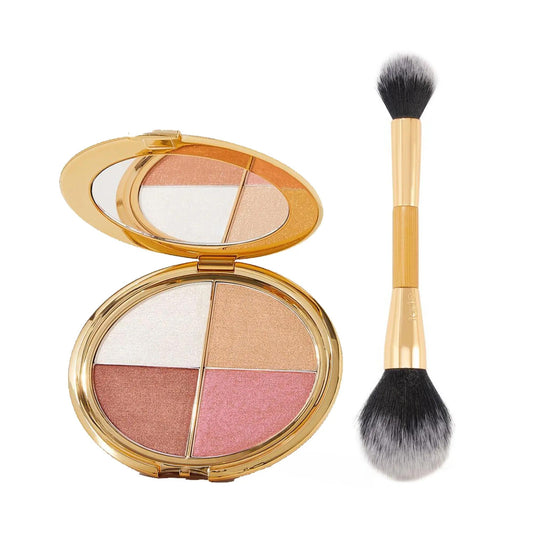 🏆Flash Sale⚡ 330K+ SOLD! 🏆- Tarte glow wardrobe eye & cheek palette - eyeshadow and highlighter makeup-A11