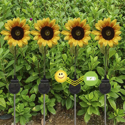 ⚡Crazy-Sale⚡60k-Sold⚡Solar Powered Sunflower Shaped Garden Light,Outdoor Lawn Lamp, Ground Stake Light-886